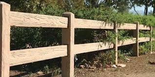2 Rail Woodcrete Ranch Fence